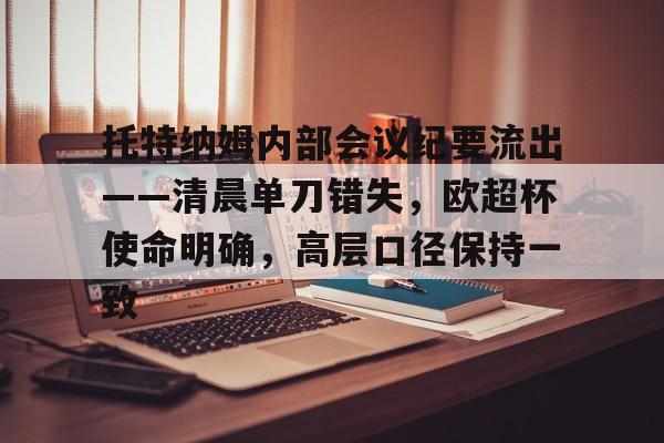 kaiyun-托特纳姆内部会议纪要流出——清晨单刀错失，欧超杯使命明确，高层口径保持一致的简单介绍
